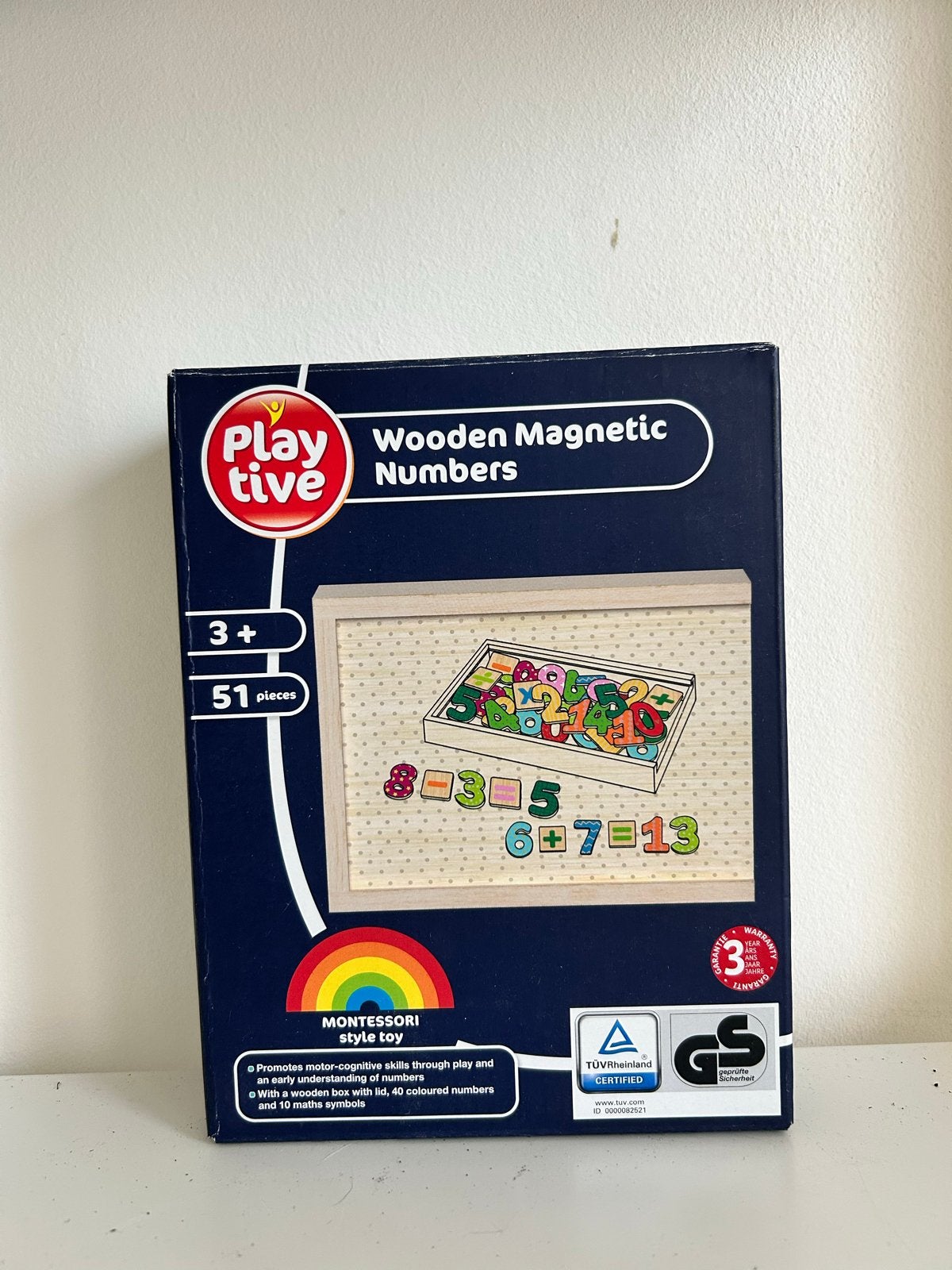 Playtive Houten Magnetische Cijfers Montessori Speelgoed, Ophalen of Verzenden, Nieuw, Rekenen