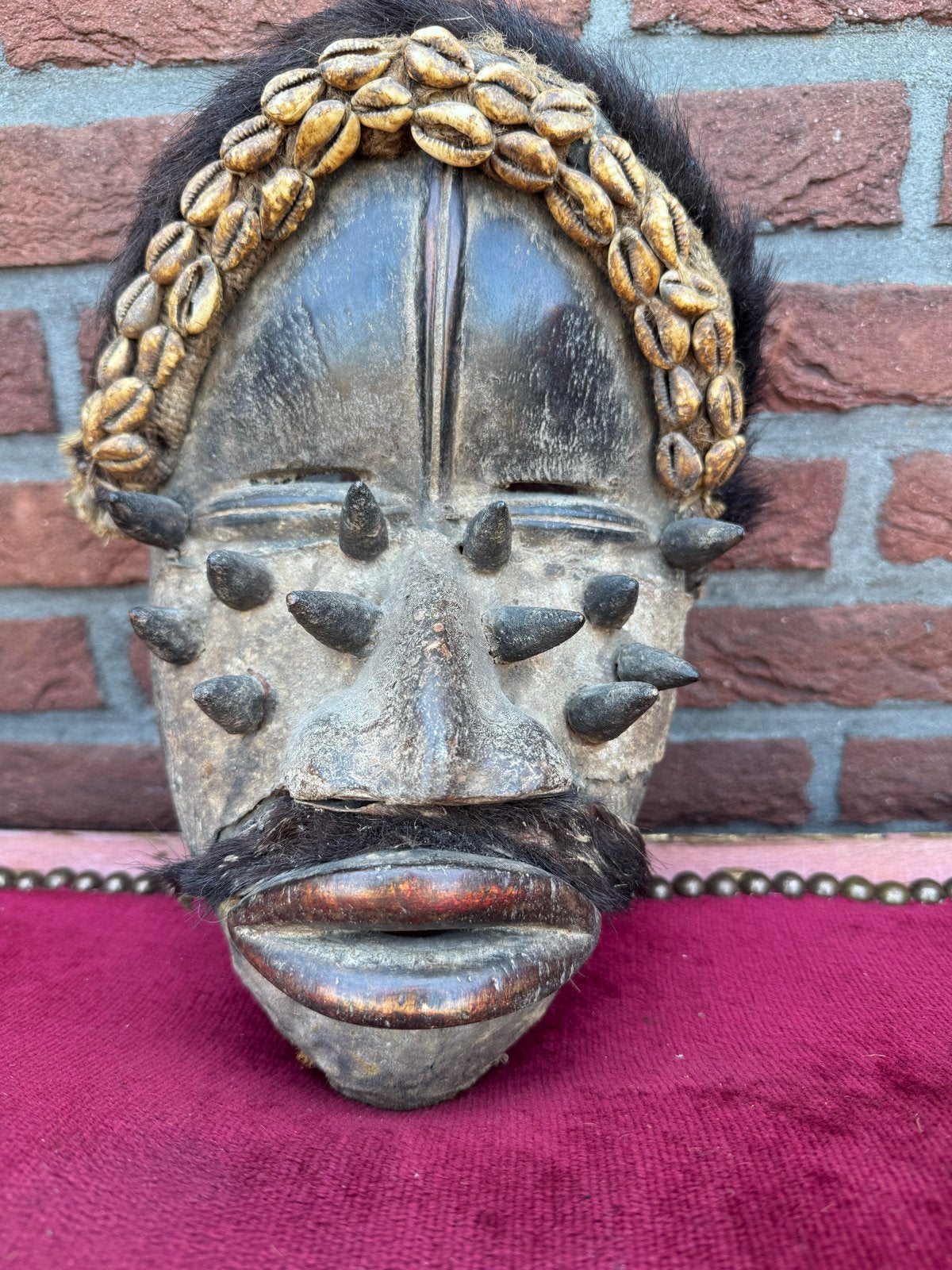 Oud Afrikaans masker (2), Antiek en Kunst, Afrika, Ophalen of Verzenden, Masker, Handgemaakt