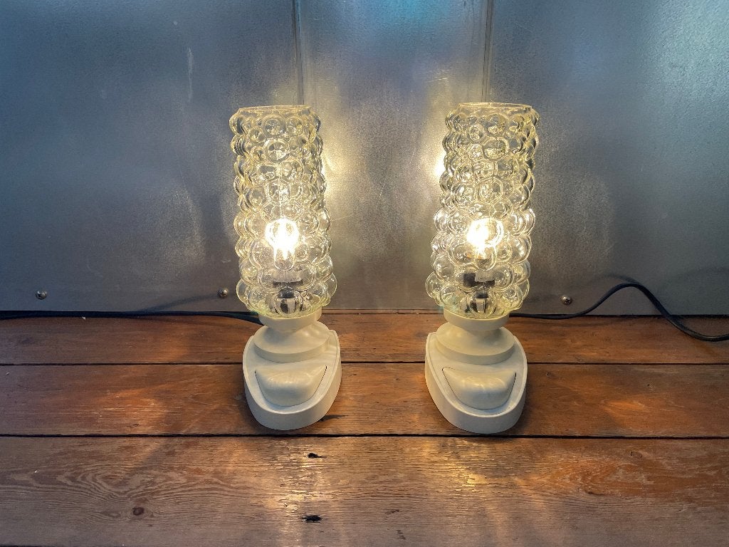 Helena Tynell tafellampjes set van 2 vintage, Orion Leuchten, Overige merken, Vintage, Wit