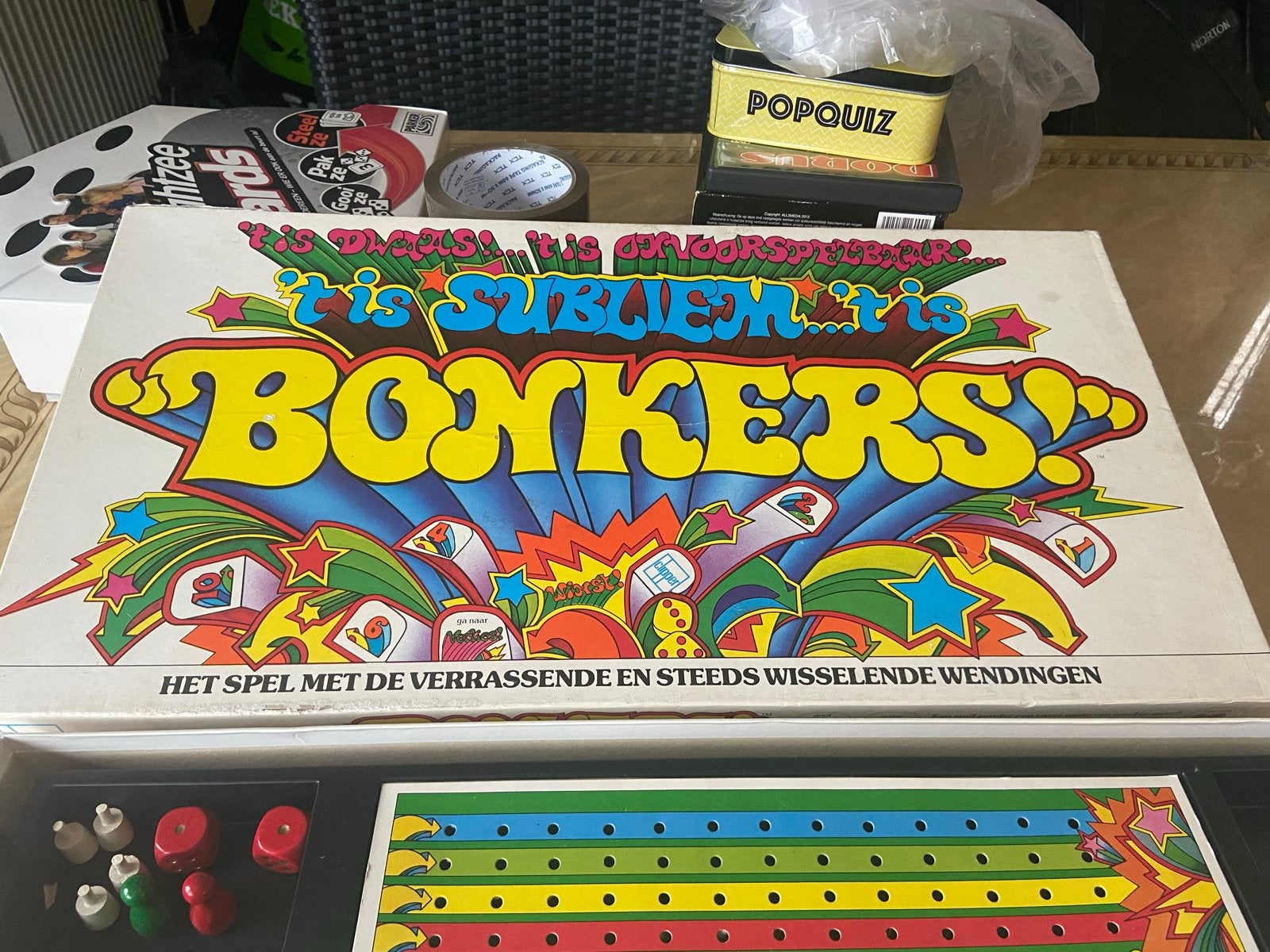 Bonkers! Bordspel - Clipper (Vintage), Drie of vier spelers, Ophalen of Verzenden, Gebruikt