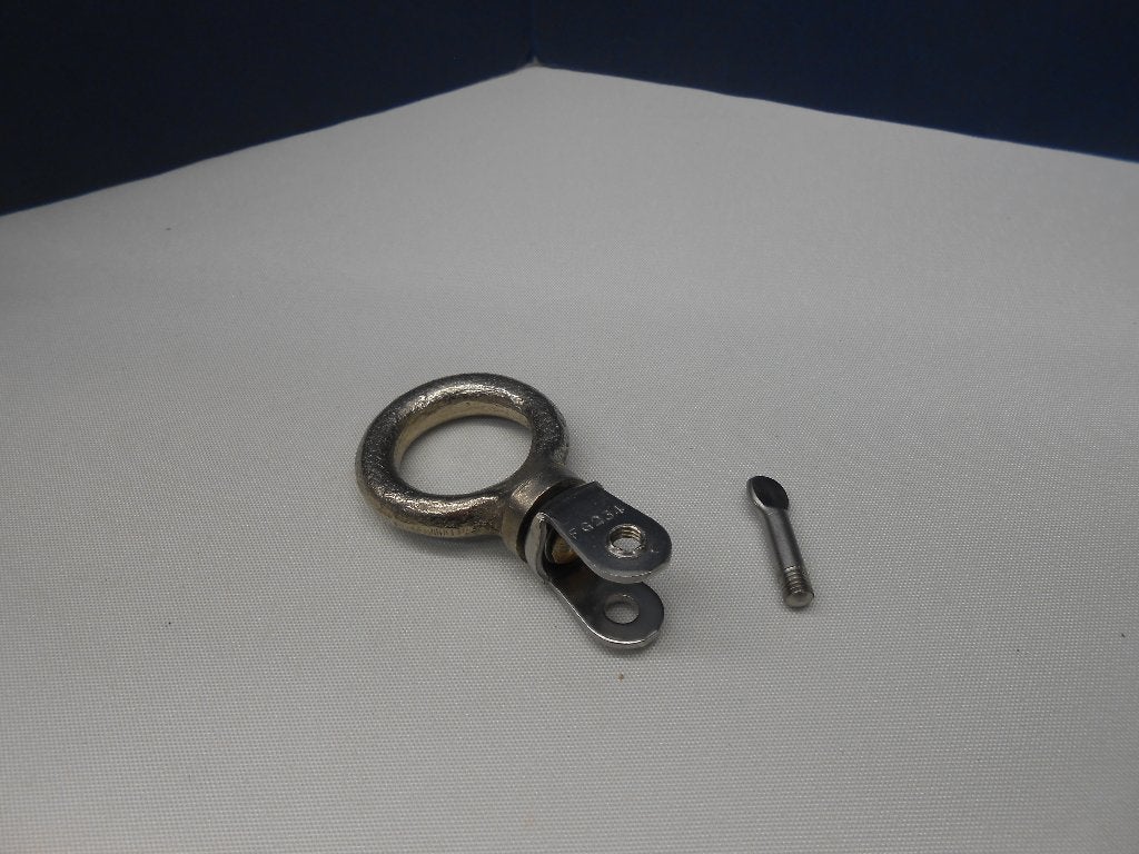 Oogsluiting met wartel, Brons ring (verchroomd),RVS sluiting, Ophalen of Verzenden, Nieuw, Overige typen