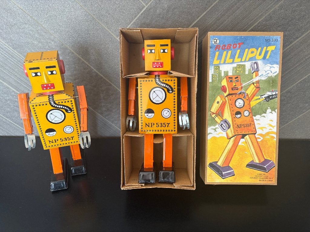 Vintage Lilliput Robot MS 393 (2 stuks), Ophalen of Verzenden