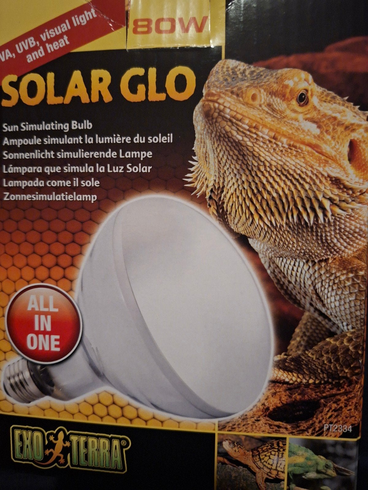 Exo Terra Solar Glo Warmte- En Uvb-Lamp - Verlichting - 80 W, Ophalen, Nieuw