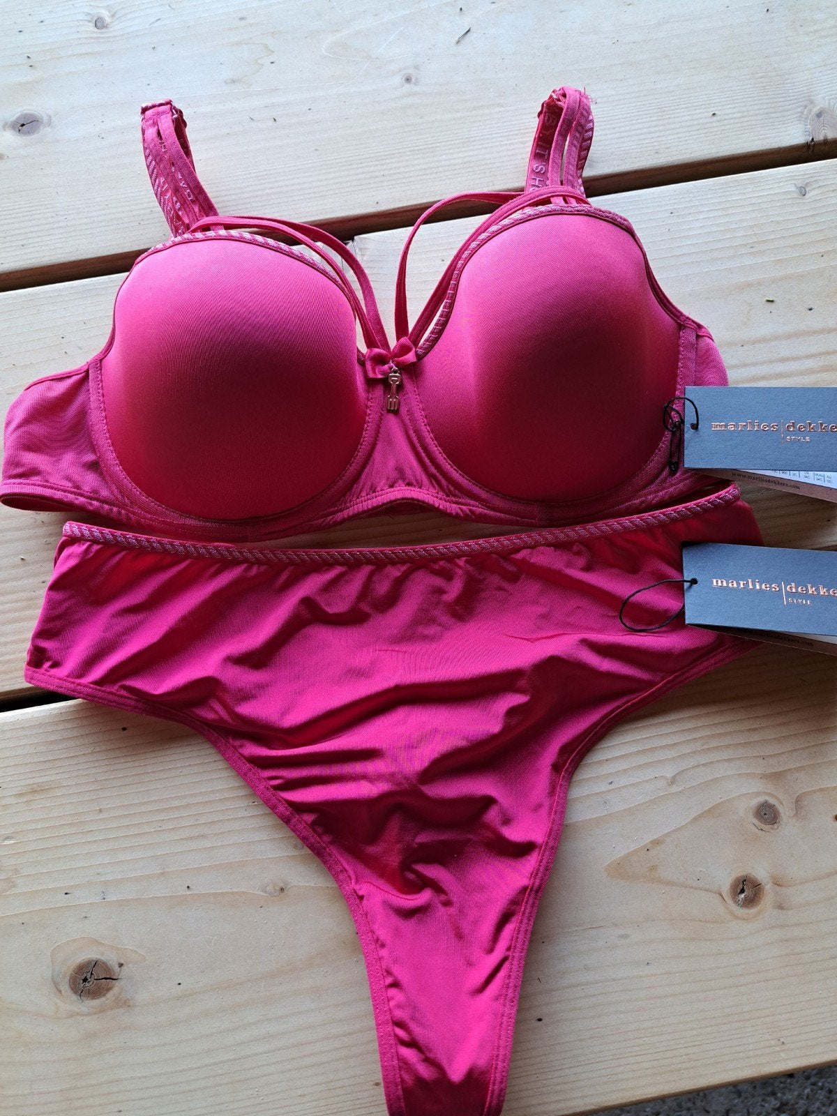 marlies dekkers 75c string M, Marlies Dekkers, Ophalen of Verzenden, Roze, Setje