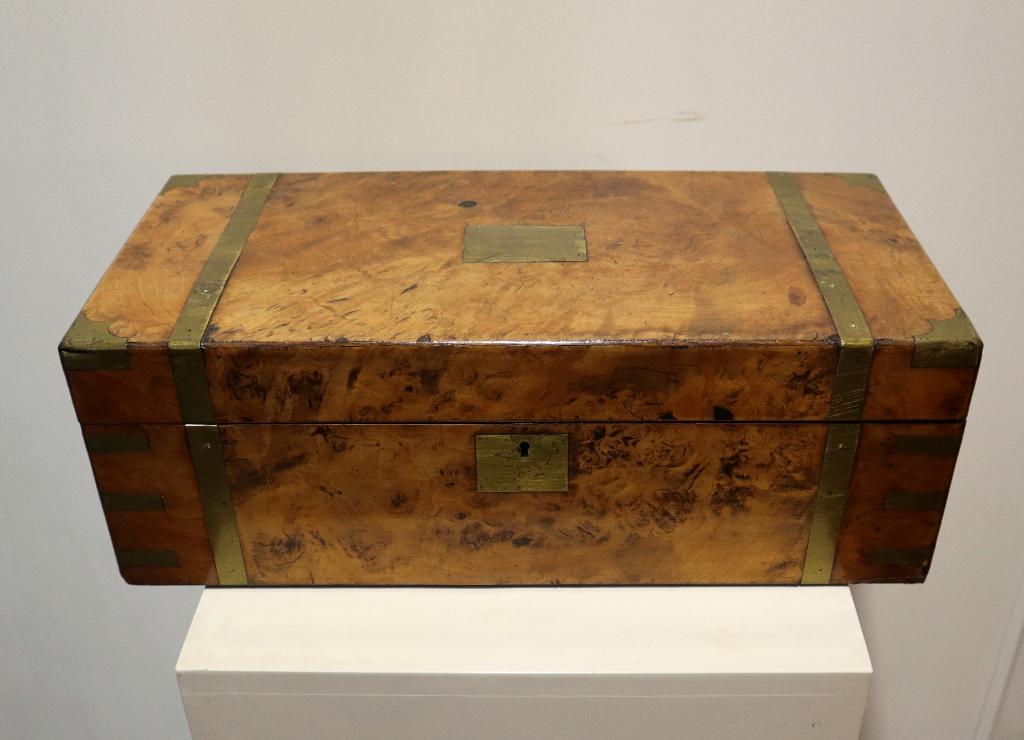 Antieke Engelse schrijfkist, Antiek en Kunst, Ophalen of Verzenden