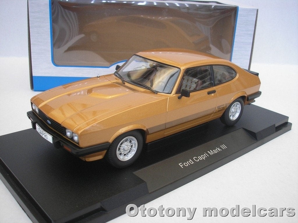 Ford Capri III 3.0 S 1978 Gold 1/18 MCG, Ophalen of Verzenden, Nieuw, Auto, Overige merken