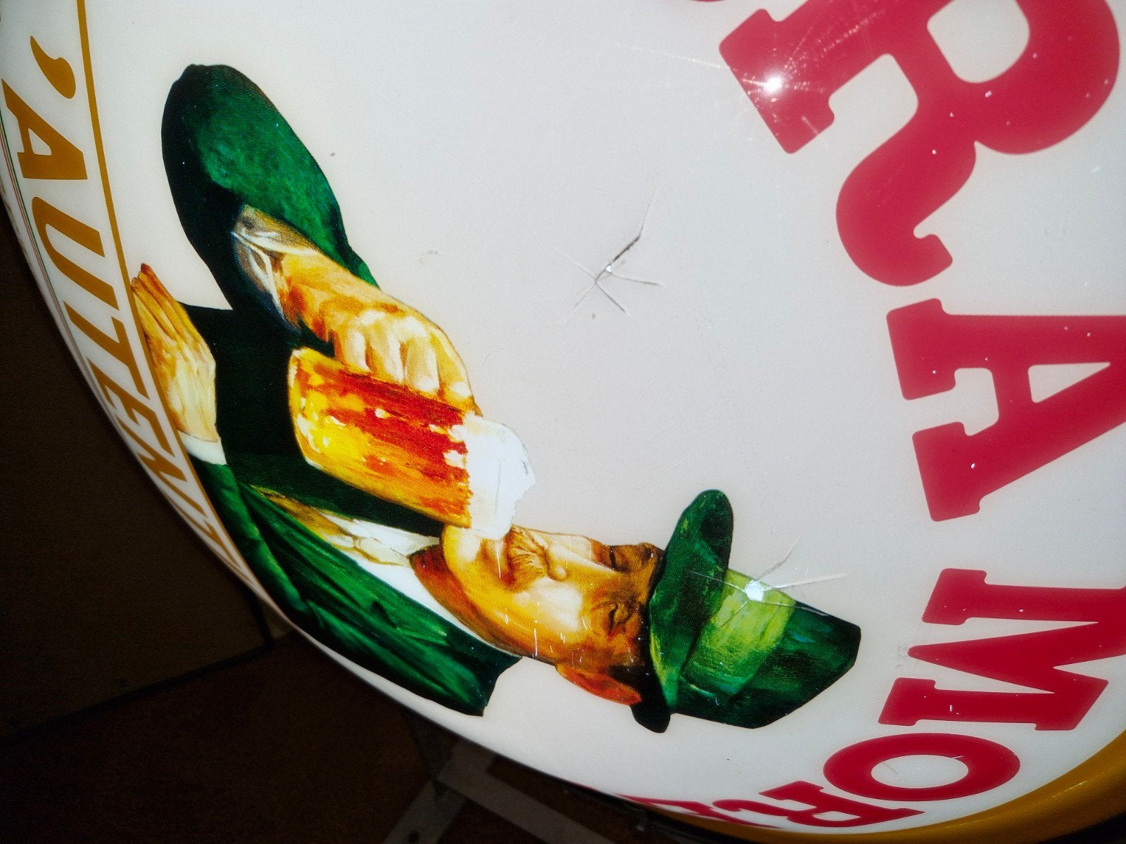 Vintage Birra Moretti Lichtbak - L'Autentica Reclame, Ophalen, Gebruikt, Lichtbak of (neon) lamp