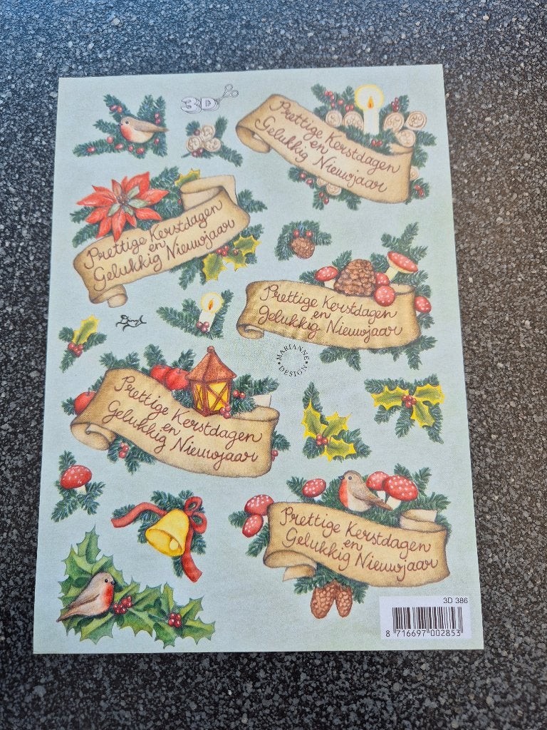 Knipvel kerst, Ophalen of Verzenden, Zo goed als nieuw, Kerst, Knipvel