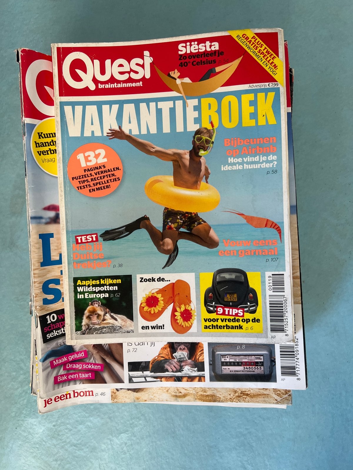 Quest Jaargang 2018  incl Vakantieboek, Boeken, Ophalen, Gelezen, Wetenschap en Natuur