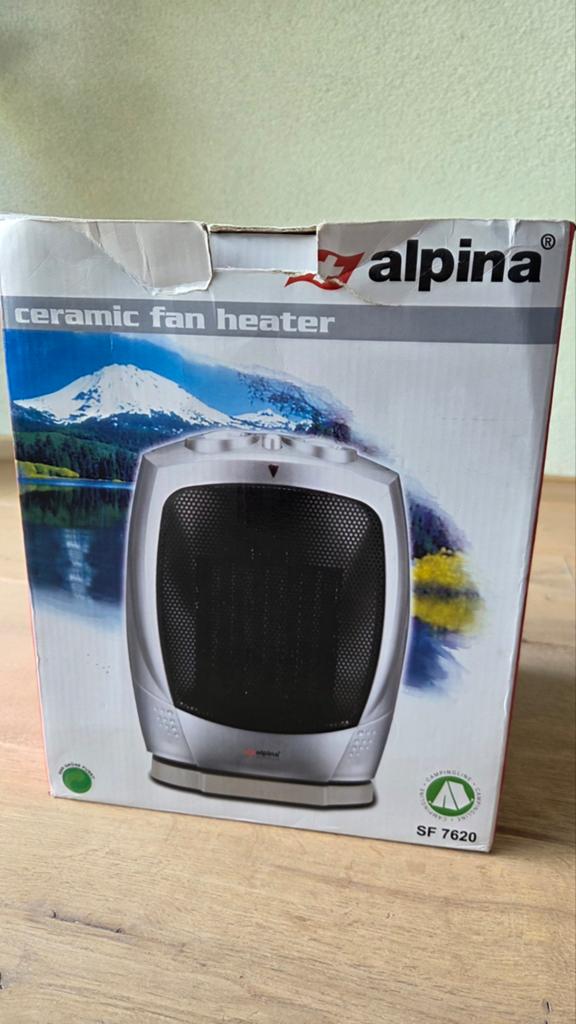 Alpina Keramische Ventilatorkachel SF-7620 - 1000W, Caravans en Kamperen, Ophalen, Zo goed als nieuw