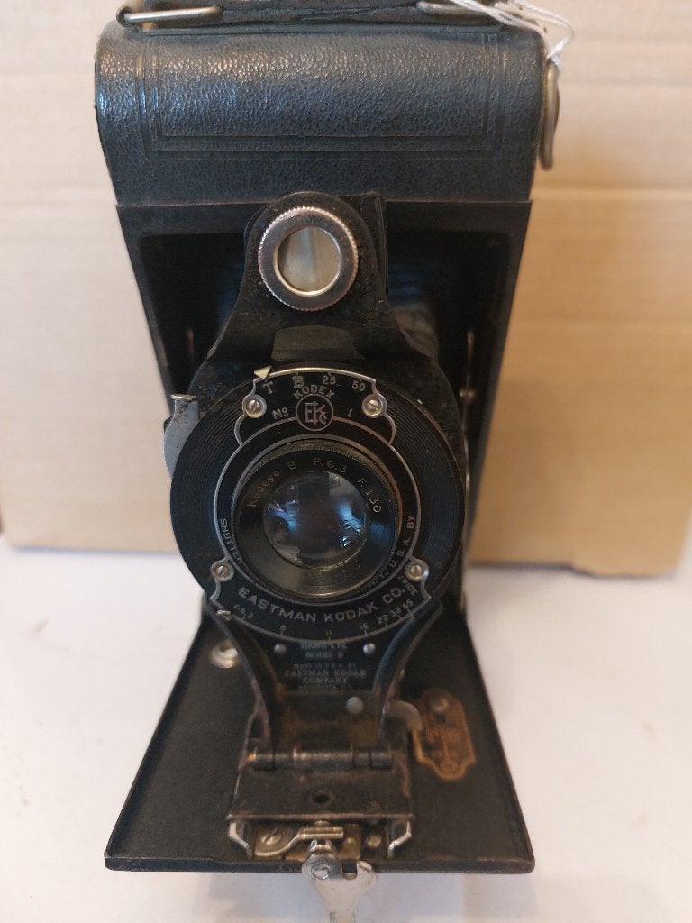 Antieke Eastman Kodak "Hawkeye" Model B klapcamera (8), Ophalen of Verzenden, Voor 1940, Fototoestel