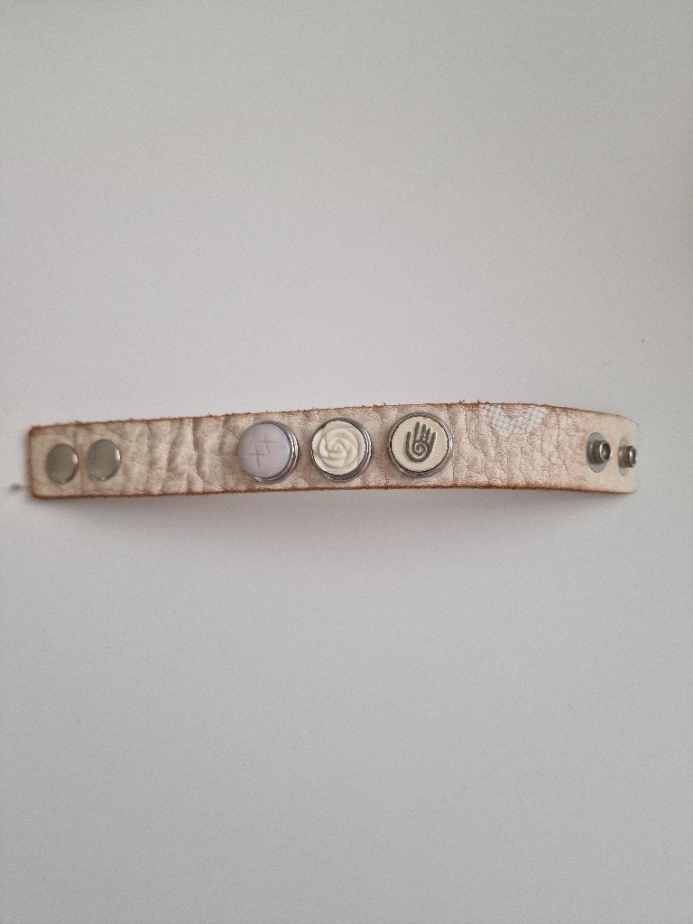 NOOSA LEREN ARMBAND, Ophalen of Verzenden, Gebruikt, Bruin, Leer
