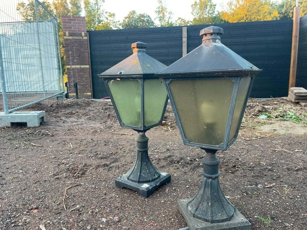 poortlampen (Set), Ophalen, Gebruikt, IJzer, Sierhekwerk