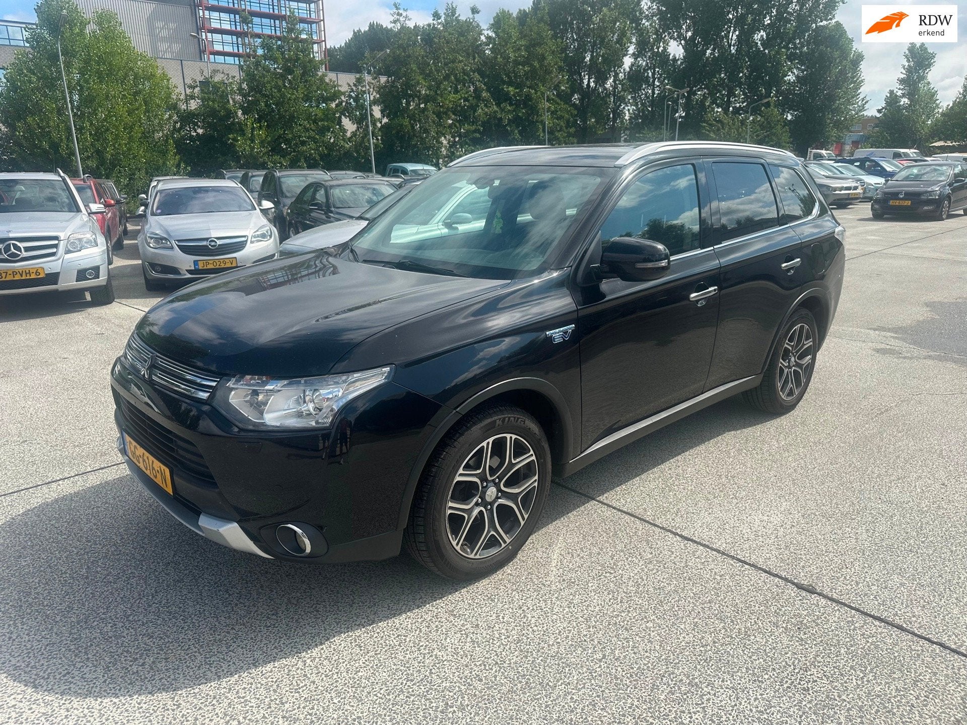Mitsubishi Outlander 2.0 PHEV Executive Edition X-Line 2015!, Auto's, 1998 cc, Euro 6, 4 cilinders, Leder en Stof