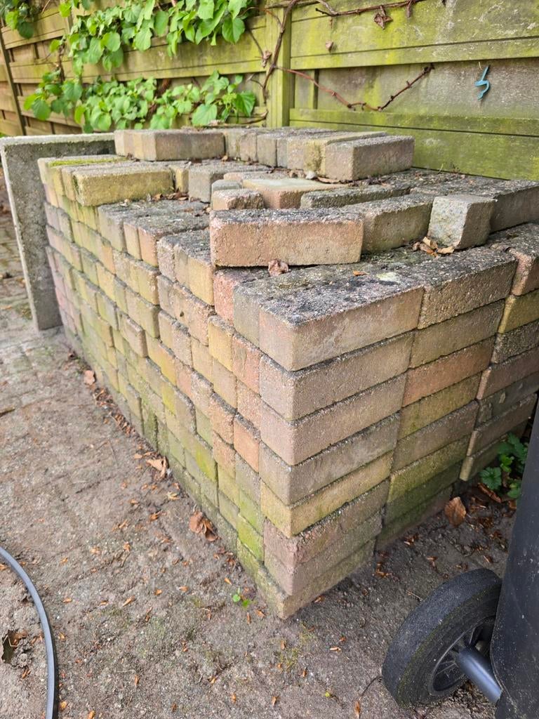 Gebruikte klinkers voor tuin of oprit ong 5m2, Tuin en Terras, Tegels en Klinkers, Ophalen, Gebruikt, Klinkers, 10 m² of meer