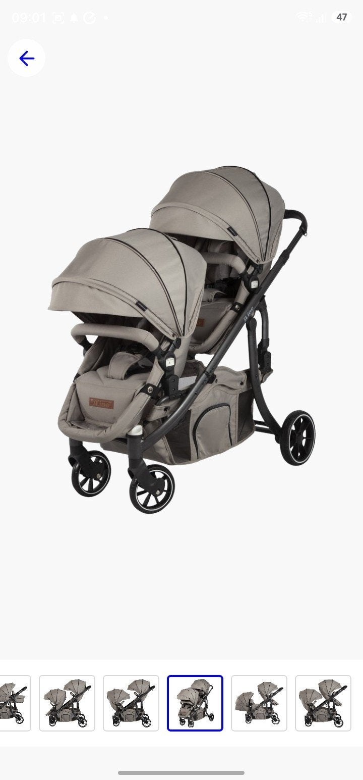 xline Duo kinderwagen Groen, Kinderen en Baby's, Buggy's, Ophalen, Zo goed als nieuw, Overige merken, Duomodel