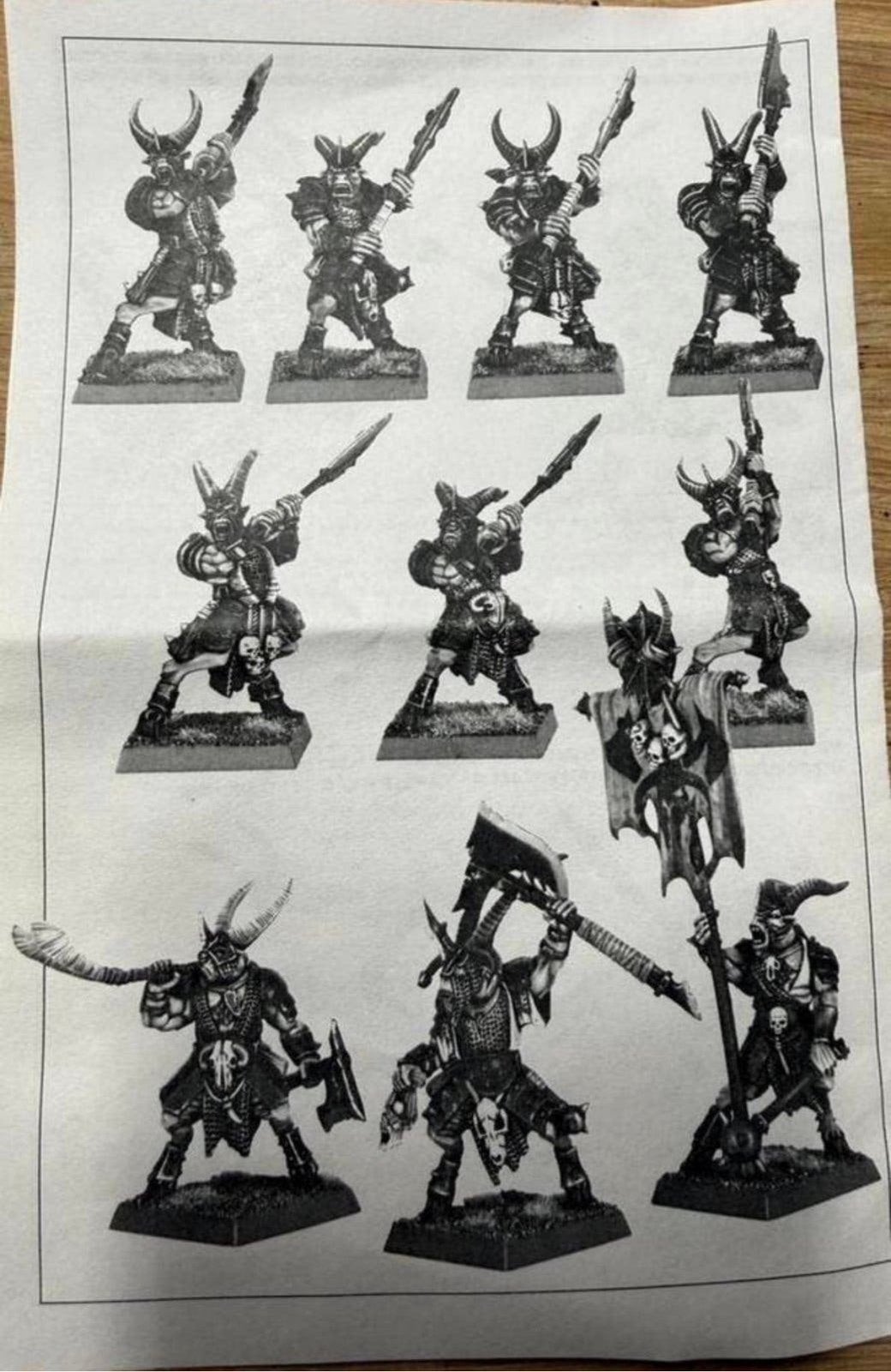 Warhammer TOW Beastmen 30x Bestigor Herd, Ophalen of Verzenden, Zo goed als nieuw, Warhammer