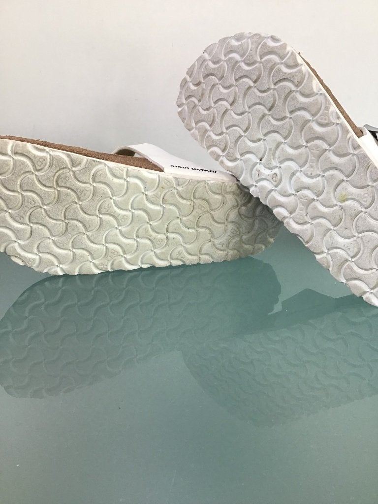 Birkenstock Gizeh 38 | witte slippers | Gratis verzenden, Slippers, Verzenden, Wit, Zo goed als nieuw