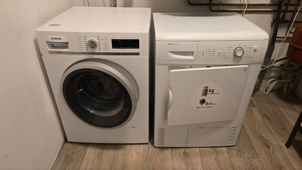 Wasmachine Siemens en Droger, 6 tot 8 kg, Ophalen, 85 tot 90 cm