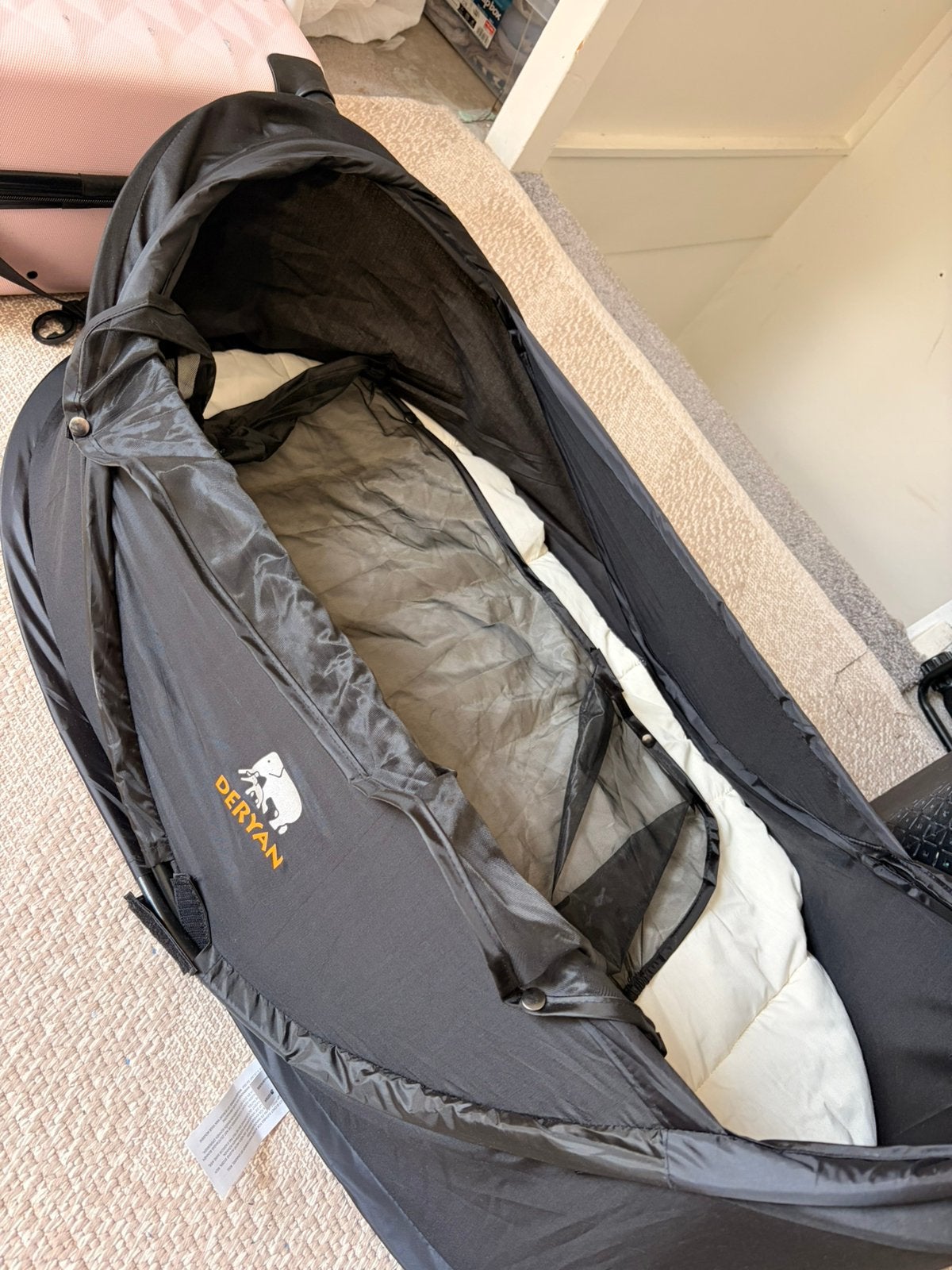 Opvouwbaar campingbedje - met draagtas, Kinderen en Baby's, Babywiegjes en Ledikanten, Ophalen, Reisbedje