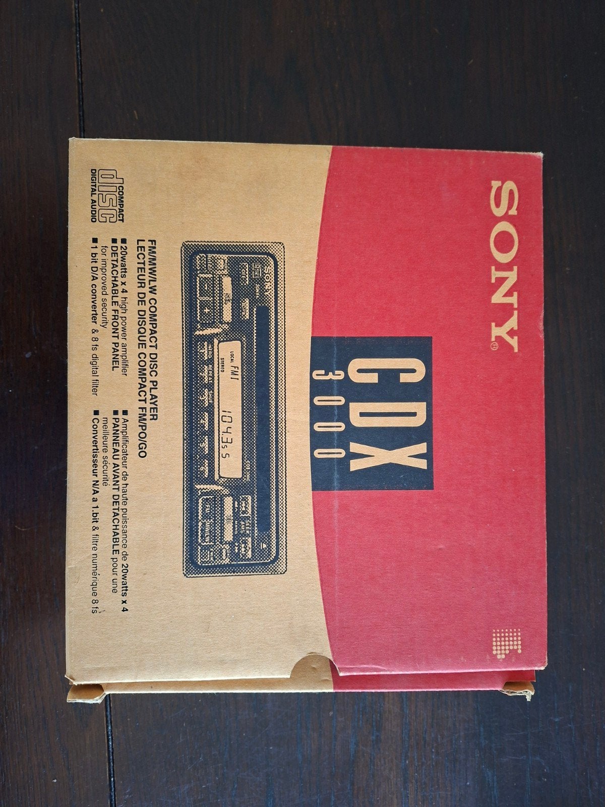 Sony CDX-3000 Autoradio met CD-speler, Ophalen