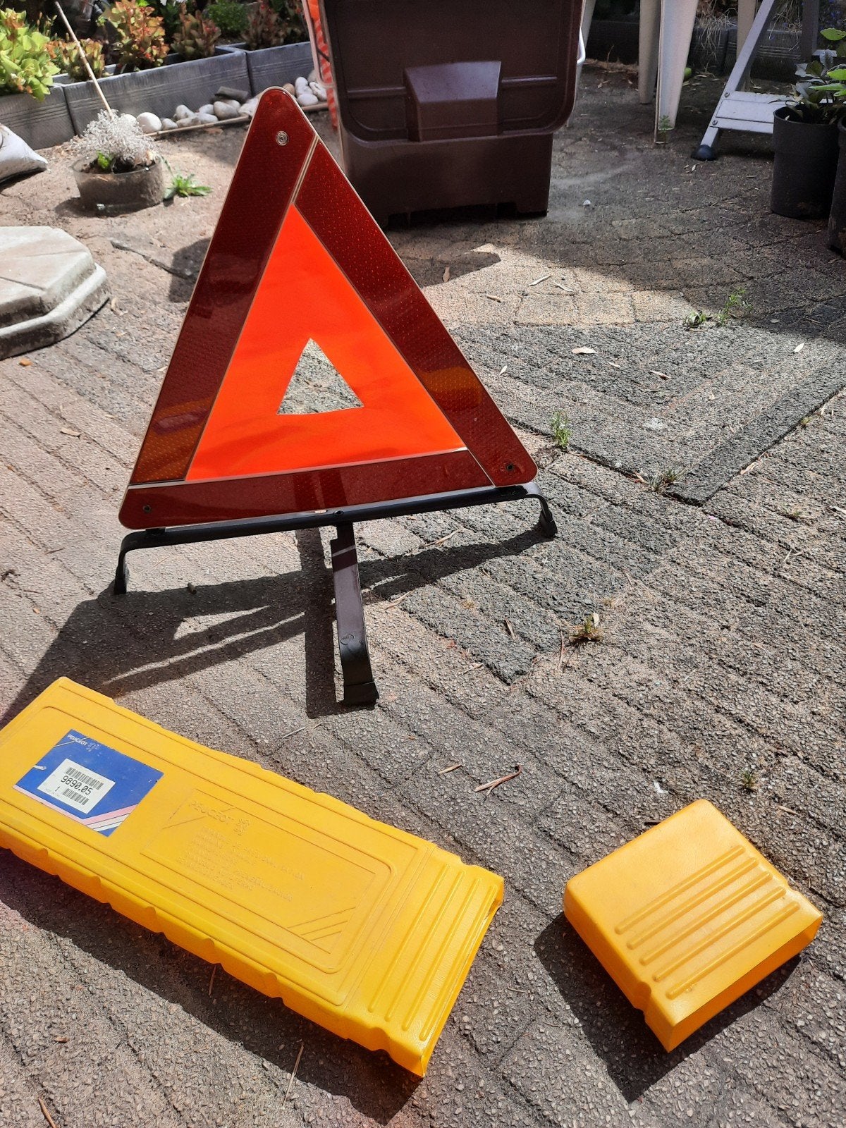 Gevarendriehoek met opbergkoffer, Ophalen of Verzenden