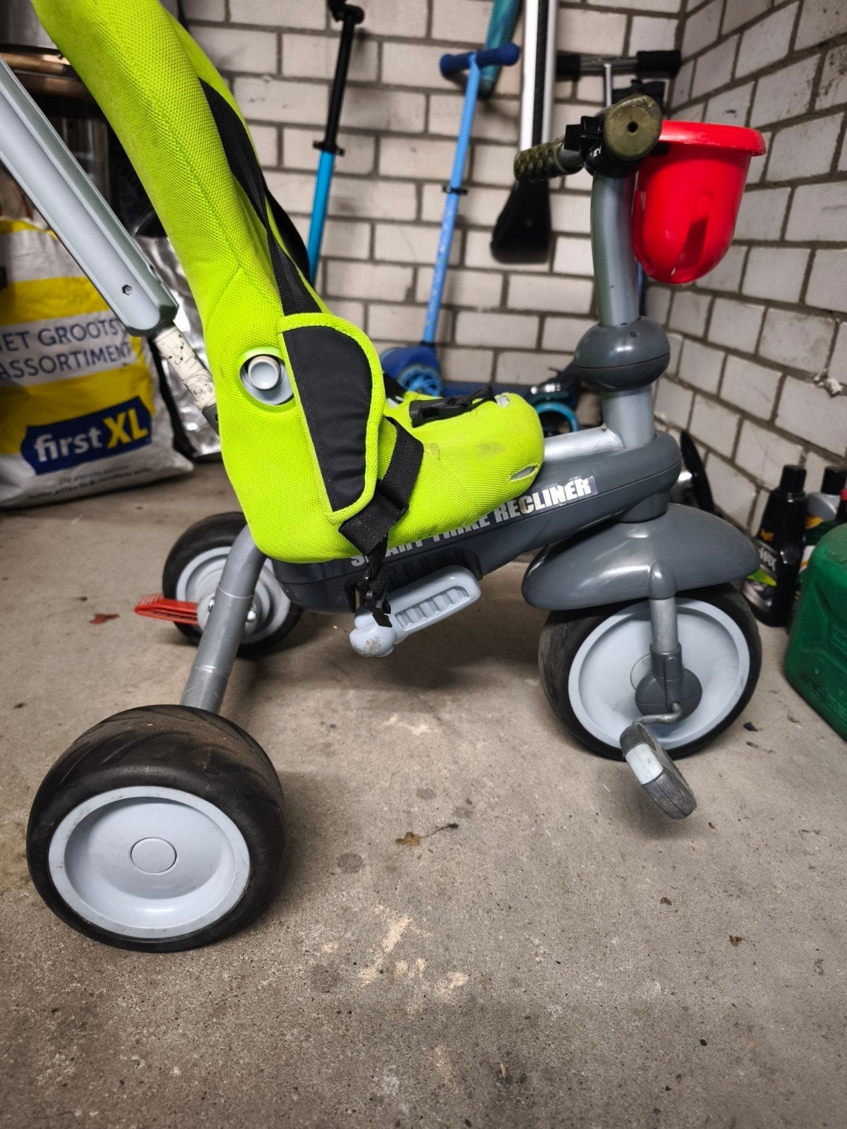 Smartrike Recliner 4-in-1 driewieler, Ophalen, Duwstang, Gebruikt, Trommelrem