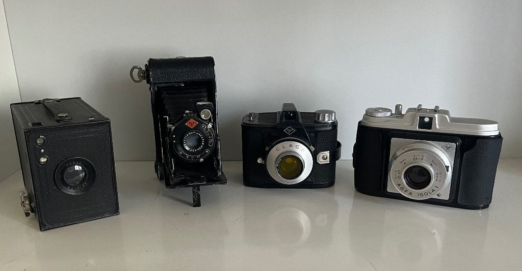 Vintage camera's, Audio, Tv en Foto, Fotocamera's Analoog, Ophalen, Gebruikt, Compact, Overige Merken