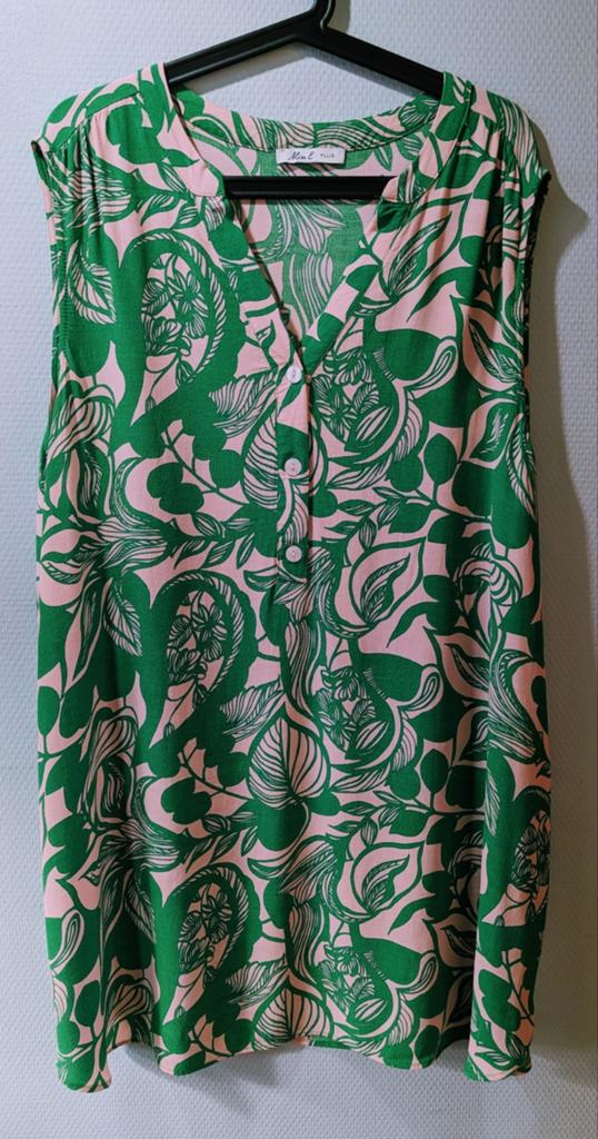 Zomerse tuniek met bloemenprint 50, Miss Etam, Ophalen of Verzenden, Zo goed als nieuw, Groen