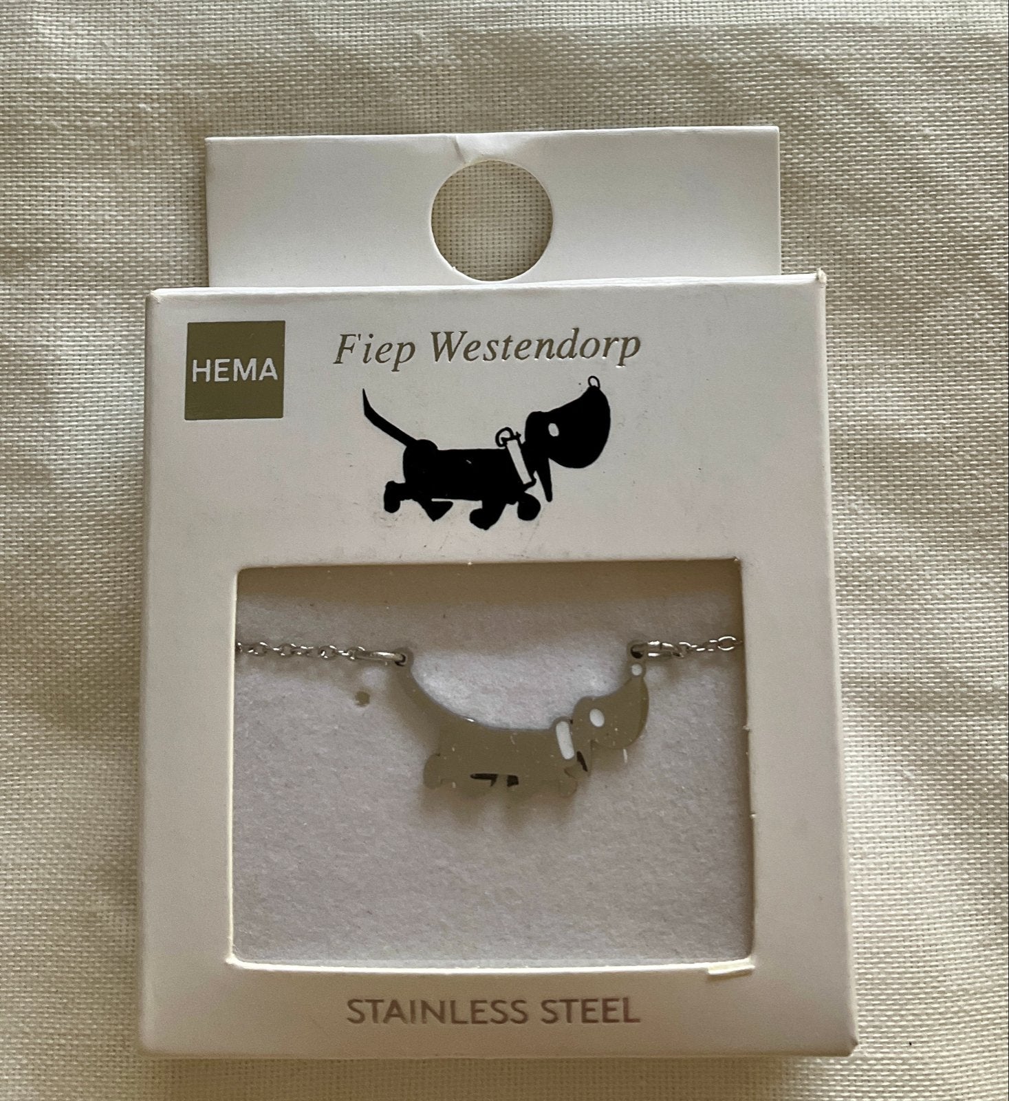 Hema Fiep Westendorp nieuwe  Takkie Ketting - rvs, Sieraden, Tassen en Uiterlijk, Nieuw, Ophalen of Verzenden, Zilver, Overige materialen