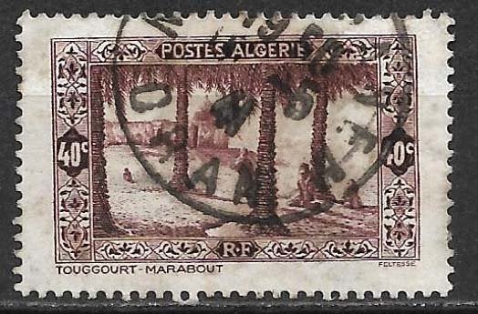Algerije 1936 Def serie dorpstafereel, Ophalen of Verzenden, Overige landen, Gestempeld