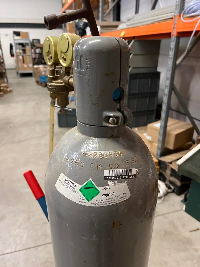 Koolzuurfles Linde 50,3L/37,5kg - Gekeurd 2021, Ophalen of Verzenden