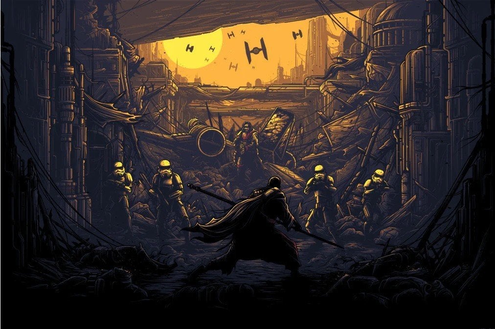 Dan Mumford Print I Am One With The Force - Rogue One, Verzamelen, Ophalen, Zo goed als nieuw, Boek of Poster