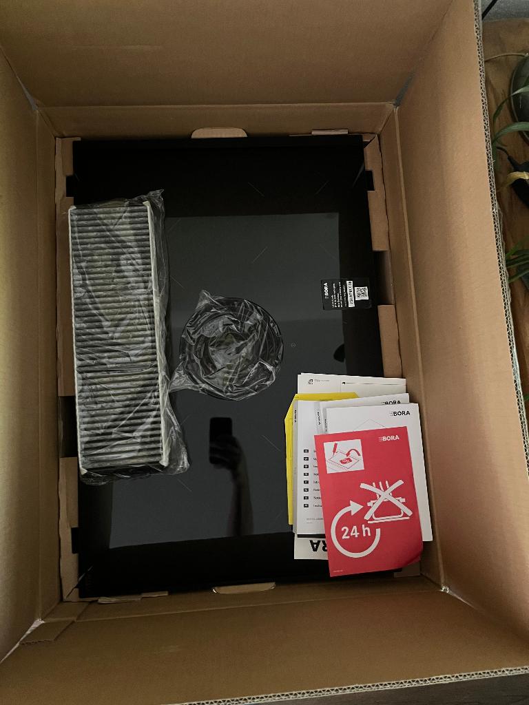 Nieuwe Bora Pure Puru inductieplaat met recirculatie, Witgoed en Apparatuur, Kookplaten, Ophalen, Nieuw, 4 kookzones, Energieklasse A of zuiniger