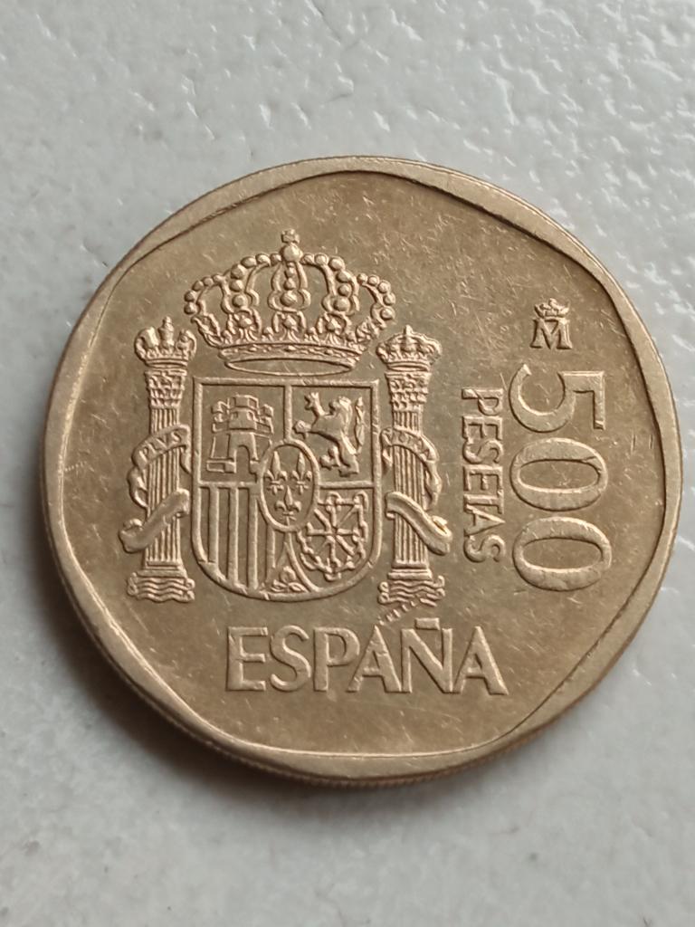 Spanje 500 pesetas 1989., Ophalen of Verzenden, Overige landen, Losse munt