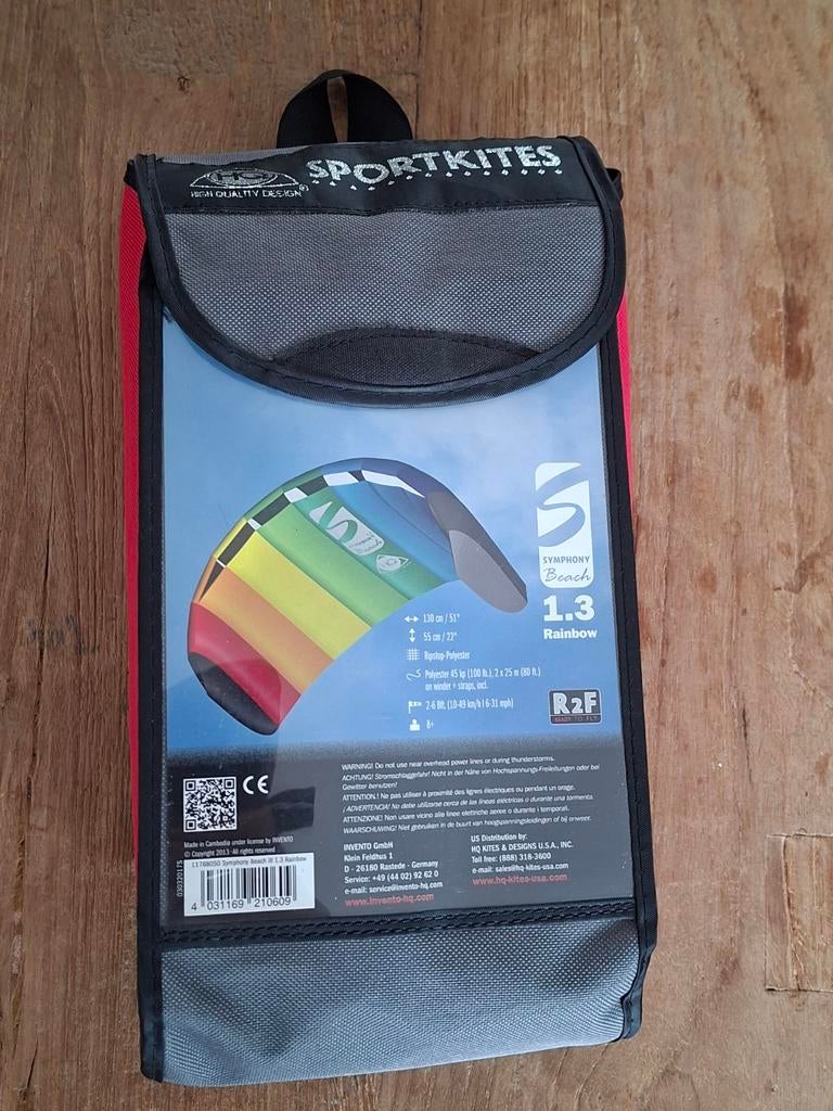 Mooi sportkite vlieger rainbow, Sport en Fitness, Vliegeren, Ophalen of Verzenden, Gebruikt