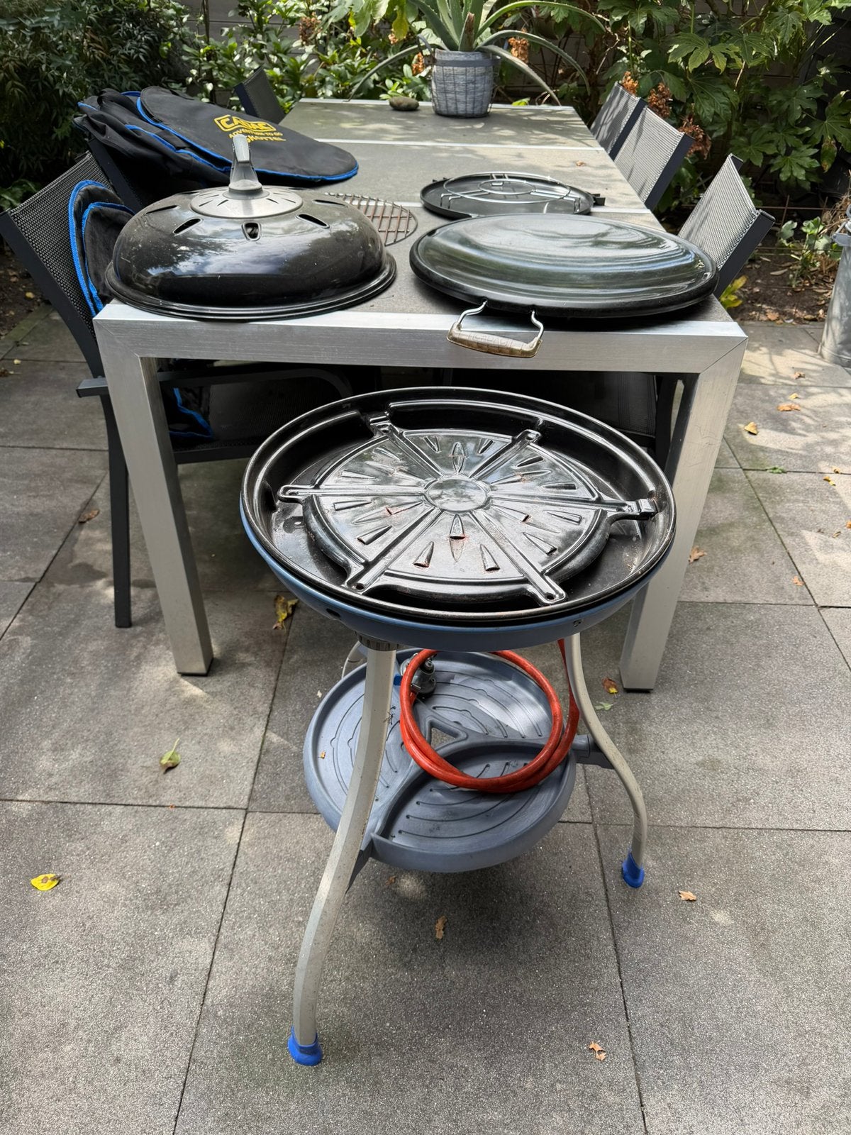 Cadac skottelbraai met accesssoires zonder gasfles, Ophalen, Gebruikt
