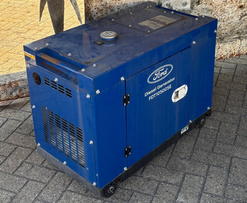 GENERATOR  FORD FDT10500SE, Ophalen, Dieselolie, Geluidgedempt, Zo goed als nieuw