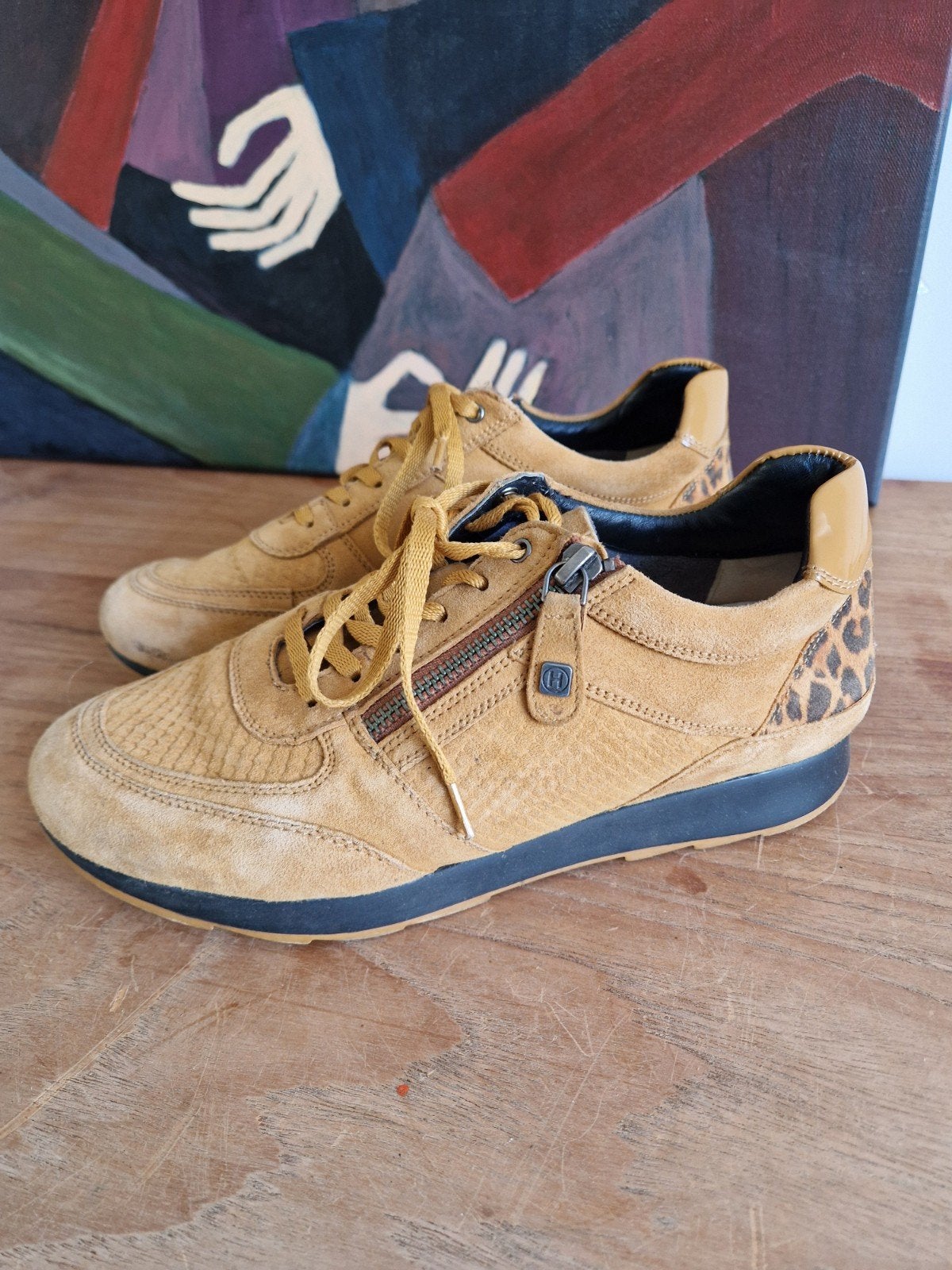 Sneakers met luipaardprint, Kleding | Dames, Schoenen, Ophalen of Verzenden, Sneakers of Gympen, Helioform, Gedragen