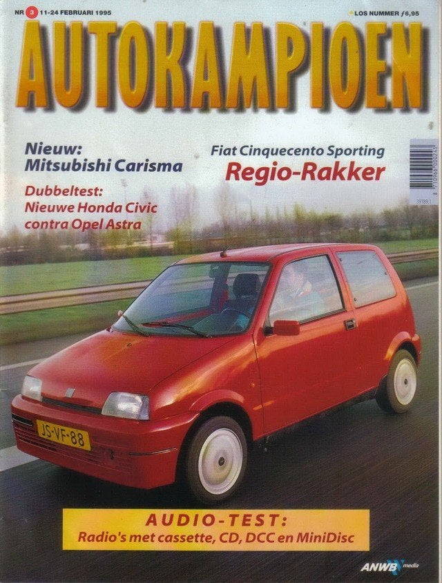 Autokampioen 3 1995 : Austin Healey 100 - Fiat Cinquecento, Ophalen of Verzenden, Gelezen, Algemeen