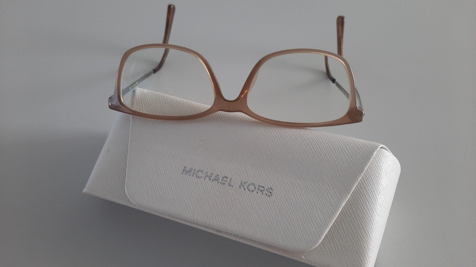 Stijlvol Michael Kors brilmontuur beige/bruin transparant, Sieraden, Tassen en Uiterlijk, Overige merken, Beige, Ophalen of Verzenden