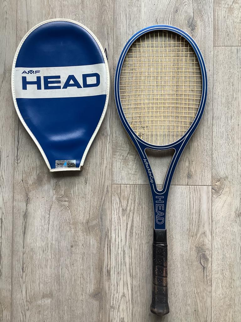 Head Arthur Ashe Cup vintage tennisracket met hoes, Ophalen of Verzenden, Zo goed als nieuw, Head, Racket