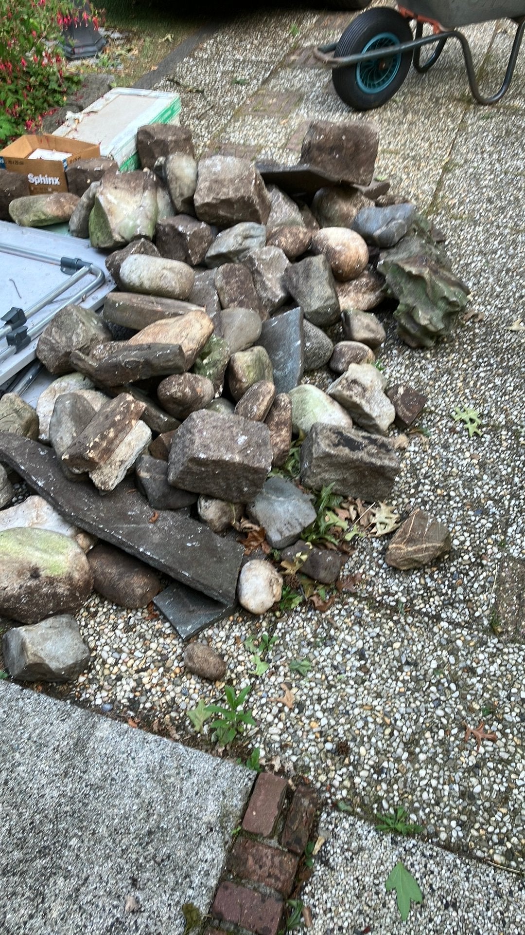 Sier stenen keien voor in de tuin gratis, Tuin en Terras, Grind, Keien en Split, Ophalen, Zo goed als nieuw