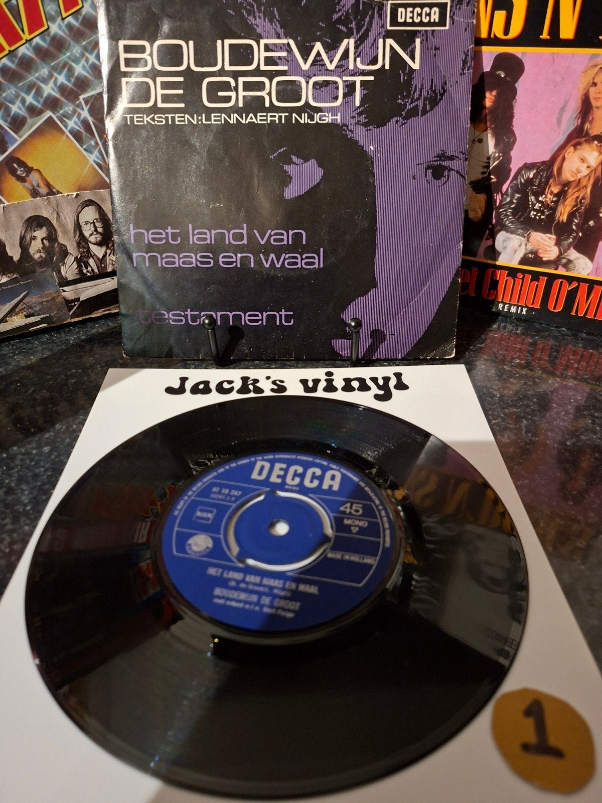 Boudewijn de Groot - Het Land van Maas en Waal 1967/1, Gebruikt, 7 inch, Ophalen of Verzenden, Fotohoes