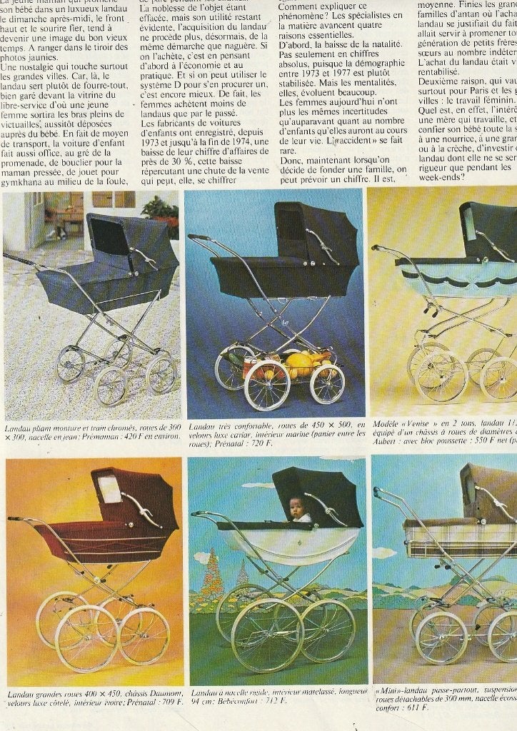 Vintage knipsels 1977 Kinderwagens jaren 70 baby, Verzenden, Overige typen