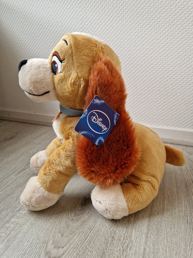 Disney Lady en de Vagebond Tramp knuffel, Disney, Disney, Nieuw, Wasbaar