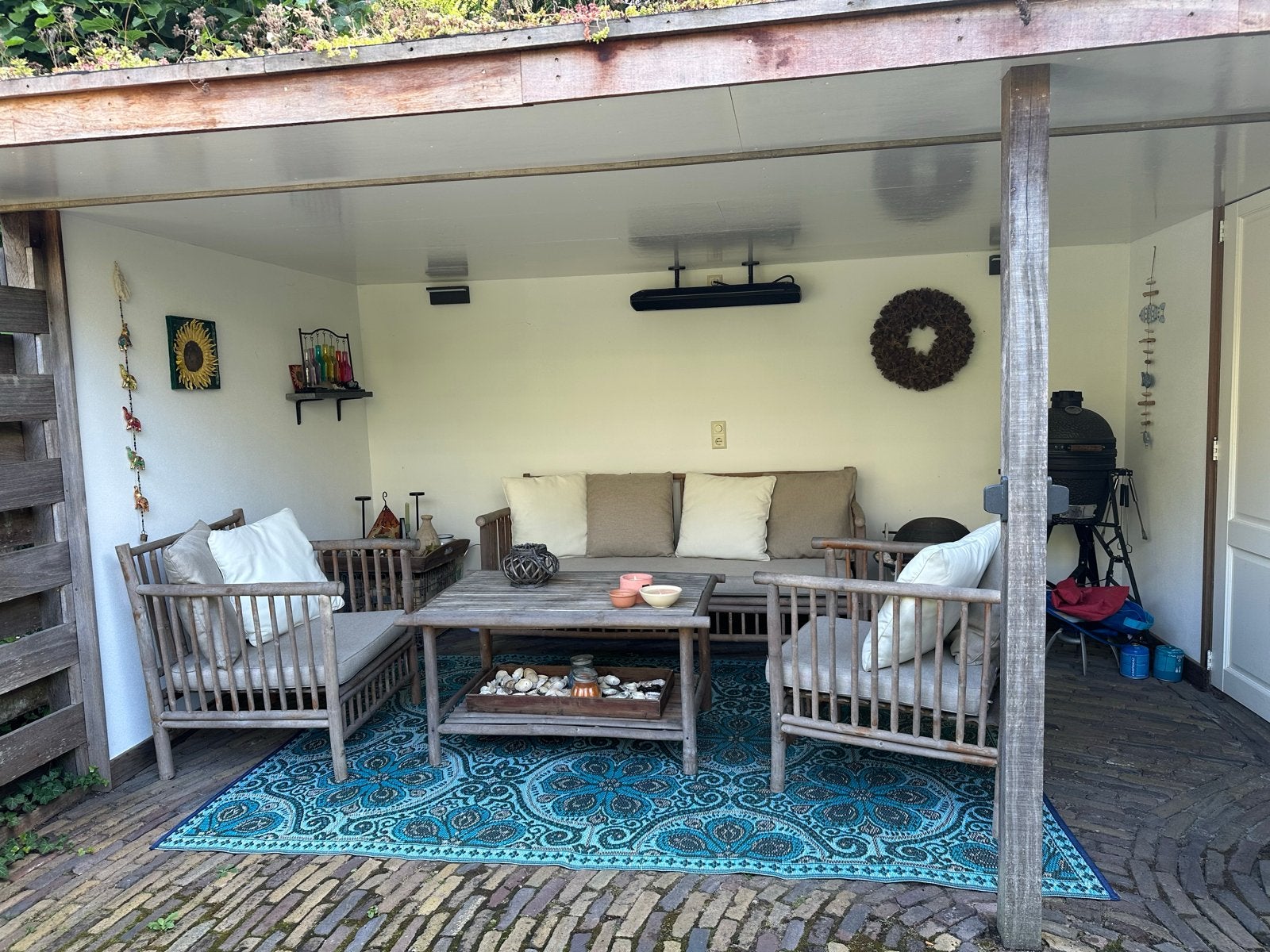 Baboe Loungeset met 5 zitplaatsen, Tuin en Terras, Ophalen, 5 zitplaatsen, Gebruikt, Bank