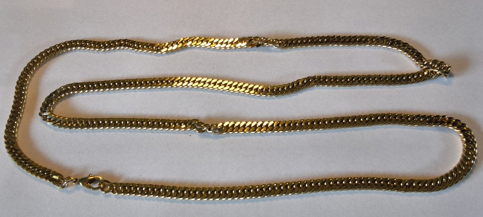 DOUBLE HALSKETTING VAN 90CM, Ophalen of Verzenden, Goud, Overige materialen