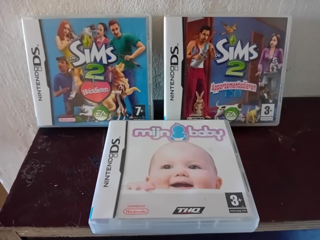 3x Nintendo DS Spellen: De Sims 2 Huisdieren, Appartementsdi, Ophalen of Verzenden