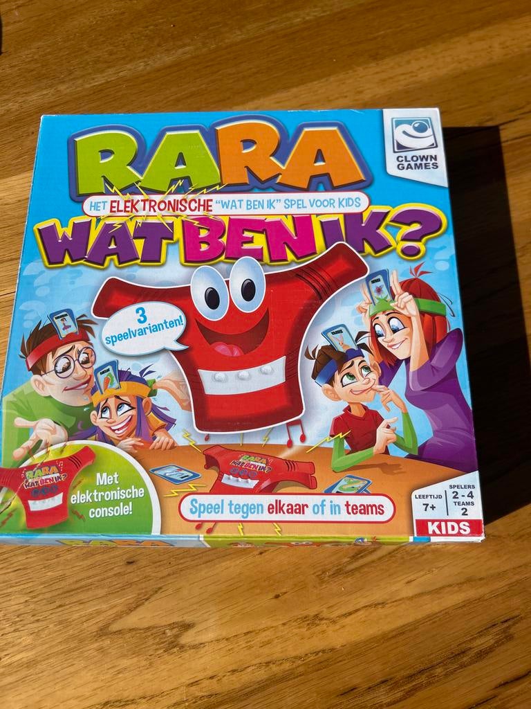 Rara Wat Ben Ik? elektronisch spel voor kids, Drie of vier spelers, Ophalen of Verzenden, Zo goed als nieuw